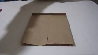 como hacer bolsa de papel kraft en 5 minutos [upl. by Wolgast]