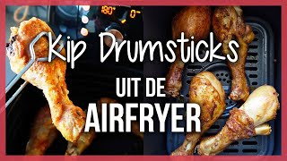 Kip Drumsticks uit de Airfryer rauw en voorgebakken [upl. by Kenric566]