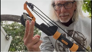 How to restring a Fiskars Tree Trimming Poll saw [upl. by Kcirrad93]