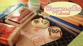 ♡ Hagamos sellos  Tutorial  DIY ♡ By Piyoasdf [upl. by Naujik]