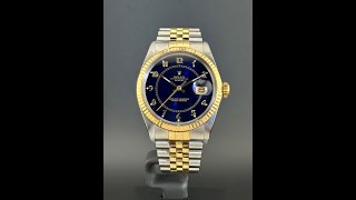 Rolex 16013 Blue Boiler Gauge Dial [upl. by Yelssew]