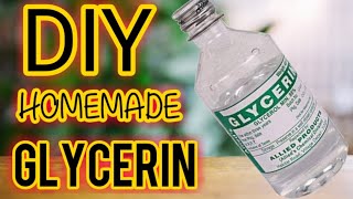 HOW TO MAKE GLYCERIN AT HOME [upl. by Adlihtam907]