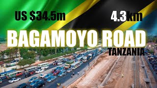 TANZANIA CONSTRUCT 43KM STRETCH OF NEW BAGAMOYO ROAD road trending construction [upl. by Asilanna]