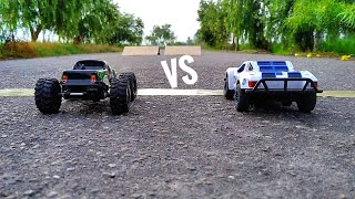 Rc Rock Crawler Vs Rc Muscle Car  Mini cars racing [upl. by Hsirahc546]