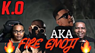 KO  FIRE EMOJI FT AKA OFFICIAL MUSIC VIDEO  REACTION [upl. by O'Donovan]