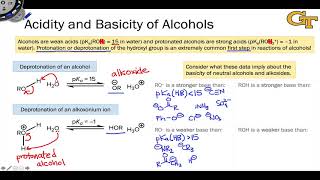 0203 Acidity and Basicity of Alcohols [upl. by Socha]