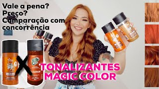 TONALIZANTES MAGIC COLOR X KAMALEÃO COLOR  RESENHA COMPLETA Doce de Abóbora [upl. by Diella863]