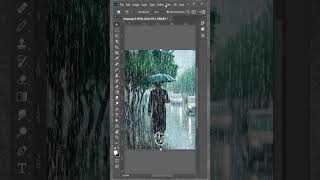 New Photoshop Tutorial  Creating Rain Effect with Photoshop shorts viralvideo [upl. by Finer601]