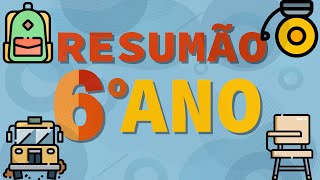 RESUMÃO 6º ANO  TODAS AS MATÉRIAS [upl. by Kutchins619]