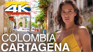 Colombia Cartagena 4K Walk 🇨🇴 [upl. by Enelrac12]