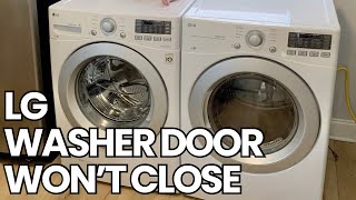 LG amp Kenmore Washing Machine Lock Replacement  Door Won’t Close Troubleshooting [upl. by Attekal588]