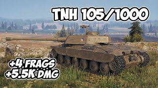 TNH 1051000  4 Frags 55K Damage  Still weak  World Of Tanks [upl. by Philipines]