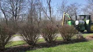 Watch this John Deere 4440 mow grass [upl. by Reinar]