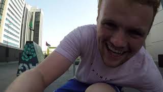 Ally law at epic parkour park on a rooftop in Dubai SUBSCRIBE [upl. by Welsh]