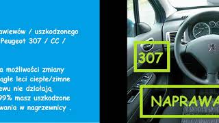 Peugeot 307 CC C4 407 C5  naprawa nawiewu nagrzewnicy klimy ac repair [upl. by Suilienroc]