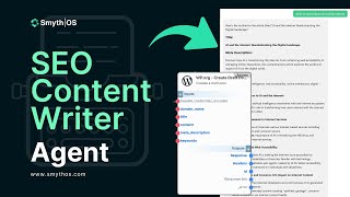 SmythOS  SEO Content Writer Agent [upl. by Sixele]