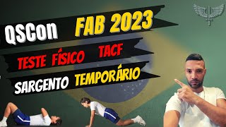 📍Teste Físico  Sargento Temporário Aeronáutica  QSCon 2023 – TACF [upl. by Reivax678]