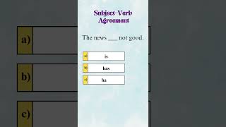 Subject Verb Agreement in English Grammar shorts [upl. by Ellesor]