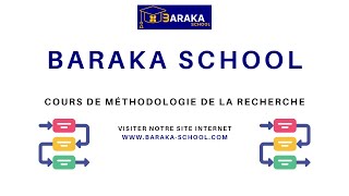 Revue de littérature validée  Hypothèse  Méthodologie de la recherche Baraka School [upl. by Rik]