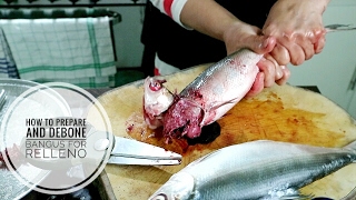 How to Prepare and Debone Bangus for Relleno [upl. by Ander830]