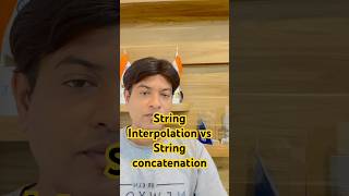 String interpolation vs String Concatenation in C education shorts programminglanguage [upl. by Ortrude]