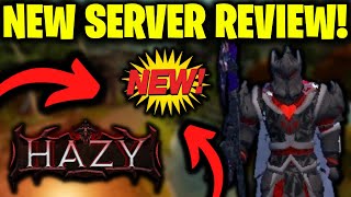 SERVER REVIEW IN A BRAND NEW SEMICUSTOM OSRS RSPS 200 GIVEAWAY  Hazy RSPS [upl. by Ailama]