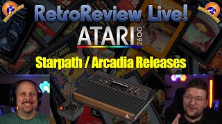 RetroReview Live  Atari 2600 Starpath  Arcadia Releases [upl. by Claman]