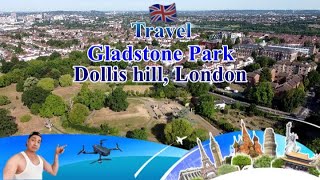 Exploration of Gladstone Park in Dollis Hill by the drone [upl. by Adiesirb]