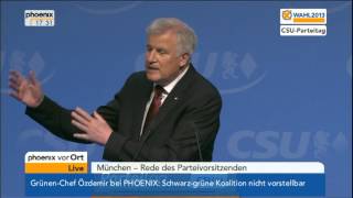 CSUParteitag Horst Seehofer CSU zum Wahlprogramm am 19072013 [upl. by Toh]