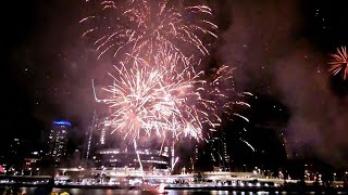 BRISBANE Southbank New Year Eve Fireworks 2023 [upl. by Nairadal]