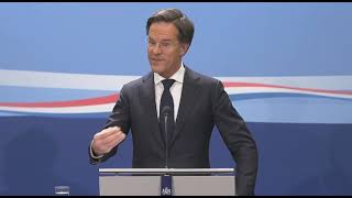 LIVE Prime minister Rutte staat pers te woord na wekelijkse ministerraad Rami info [upl. by Remoh385]