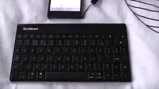 Sandstrom Bluetooth Wireless Keyboard for Tablets Laptops amp Mobile Phones [upl. by Niehaus]