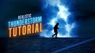 How To Create A Realistic Thunderstorm After Effects Tutorial VFX [upl. by Hazelton]