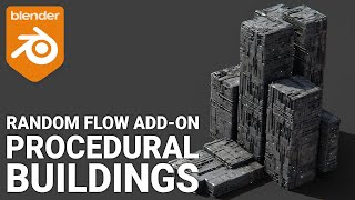 Procedural Buildings using Random Flow in Blender b3d [upl. by Jovi]