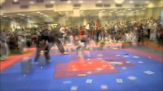 Worlds youngest black belts amazing board breaking routine [upl. by Therron518]