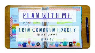 PWM  Week 35  Hourly Erin Condren LifePlanner [upl. by Allecsirp]