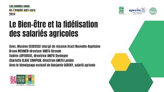 SIA 24  Conférence AgriAgro du 2702  Le bienêtre et la fidélisation des salariés agricoles [upl. by Riannon]