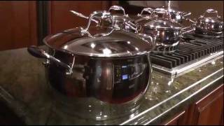 7QT STOCKPOT SURGICAL STAINLESS STEEL ZENO by BergHOFF 1102139 90 [upl. by Lodie423]