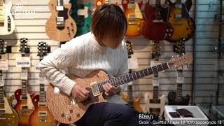 Blue Guitars  Bizen  Grain  Quilted Maple 1P TOPJacaranda FBColorNatural [upl. by Gnoy320]