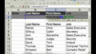 VLOOKUP Introduction Explanation Example in Excel 1 of 2 [upl. by Aicirtap]