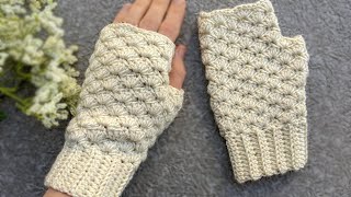 Crochet Fingerless Gloves Hand Warmers  Crochet Fingerless Mittens [upl. by Nnanerak]