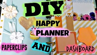 DIY Happy Planner Dashboard and paperclips [upl. by Binni]