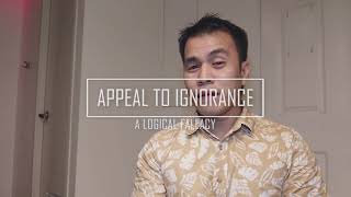 Appeal to Ignorance  Argumentum ad Ignorantiam In Filipino [upl. by Imtiaz]