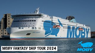 Moby Fantasy Ship Tour 2024  Olbia  Livorno  Moby Lines [upl. by Peckham891]