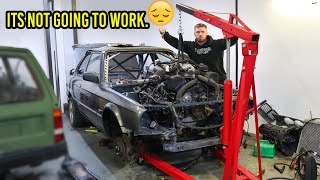 the engine has to come out   E30 V8 SWAP  PART 13 [upl. by Krista37]