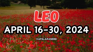 ACHIEVEMENTS AFTER SAKRIPISYO AT PROBLEMA ♌️ LEO APRIL 1630 2024 GeneralMoneyLove KAPALARAN888 [upl. by Gathers]