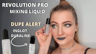 REVOLUTION PRO MIXING LIQUID REVIEW DUPE FOR INGLOT DURALINE 2020 [upl. by Asillim]