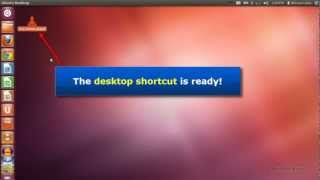 Ubuntu 1204  Create desktop shortcut for any application [upl. by Aikem]