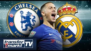 Hazard befeuert RealGerüchte Transfer oder ChelseaVerbleib  TRANSFERMARKT [upl. by Cerellia616]