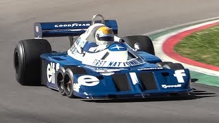 Legendary 6wheeled 1977 Tyrrell P34 F1 Car at Imola Circuit [upl. by Kier322]